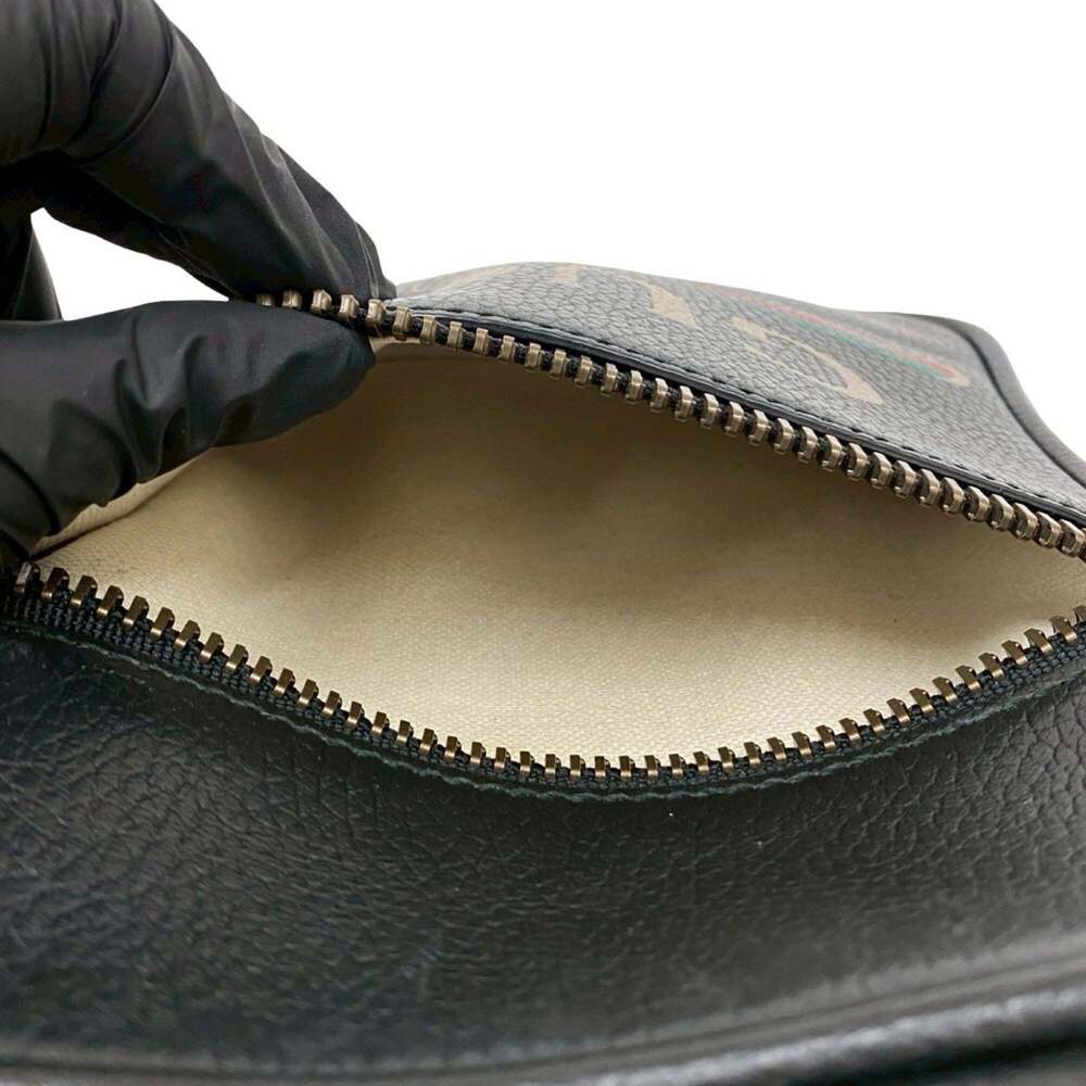 GUCCI Black Leather Pochette Shoulder Bag - Picture 10 of 10